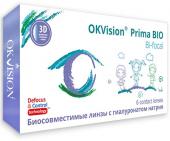 Гидрогелевые  бифокальные мягкие контактные линзы OKVision® PRIMA BIO Bi-focal design (режим замены - 1 мес.), 6 шт.