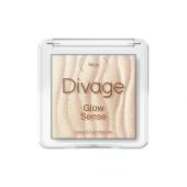 Divage Хайлайтер для лица запеченный Glow Sense Baked Highlighter Ж Тон 01