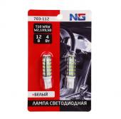 NG Лампа светодиодная T10 (68SMD-3014),12В,белый, 2 шт., блистер