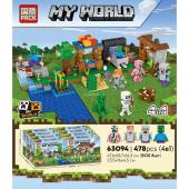 Конструктор AA (PRCK) My World: Защита Фермы 4в1 8шт в уп. 478 дет. в наборе (63094) [цена за 1 шт.]