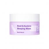 Tiam Ночная маска с муцином улитки и азуленом Snail & Azulene Sleeping Mask 80 мл