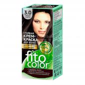 Краска для волос Fito Color Без аммиака и запаха тон 3.0, темный каштан