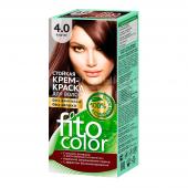 Краска для волос Fito Color Без аммиака и запаха тон 4.0, каштан