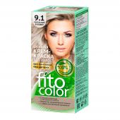 Краска для волос Fito Color Без аммиака и запаха тон 9.1, пепельный блонд