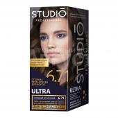 Крем-краска для волос Studio Professional Ultra стойкая для седых волос тон 6.71, холодный коричневый