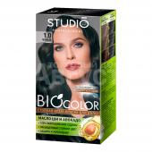 Крем-краска для волос Studio Professional BioColor тон 1.0, Черный, 115 мл