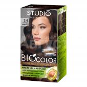 Крем-краска для волос Studio Professional BioColor тон 3.4, Горячий шоколад, 115 мл