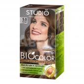 Крем-краска для волос Studio Professional BioColor тон 5.0, Русый, 115 мл