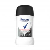 Дезодорант-антиперспирант женский Rexona Антибактериальная и невидимая на черном и белом, стик, 40 г