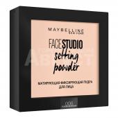 Пудра компактная Maybelline Face Studio Setting Powder матирующая фиксирующая, розово-бежевая, тон 006