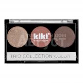 Тени для век Kiki Trio Collection Color палетка 3 оттенка, коричневые, темно-коричневые, мокко, тон 103