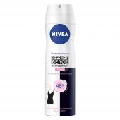 Дезодорант-антиперспирант женский Nivea Невидимая Защита для черного и белого Clear, спрей, 150 мл