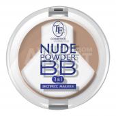 Пудра компактная Triumf Nude BB Powder, темно-бежевая, тон 02