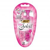 Станок для бритья Bic Miss Soleil 3 лезвия одноразовый, женский, 2 шт