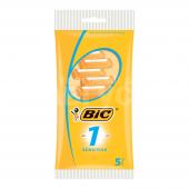 Станок для бритья Bic sensetive одноразовый 1лезвие, мужской, 5 шт