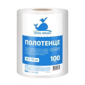 Полотенце White Whale, 35*70 см, стандарт, спанлейс, 45 г/м2, 100 шт в рулоне