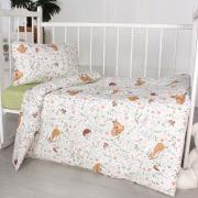КПБ ясельный  BabyRelax бязь,  Лесные зверюшки