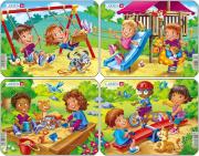 Пазл Larsen «Детская игровая площадка», в ассортименте, 7 эл.