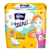 Прокладки впитывающие BELLA For Teens 10 шт Energy супертонкие с крылышками, толщина 2мм