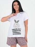 *Пижама "Зая" розовый с шортами