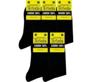 Мужские носки ВУ SkySocks CM-10 хлопок чёрные гладкие